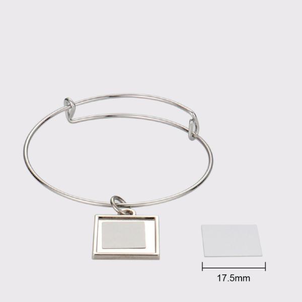 Ladies Jewelry Bracelets Various Shapes Sublimation Blank Metal Bracelets