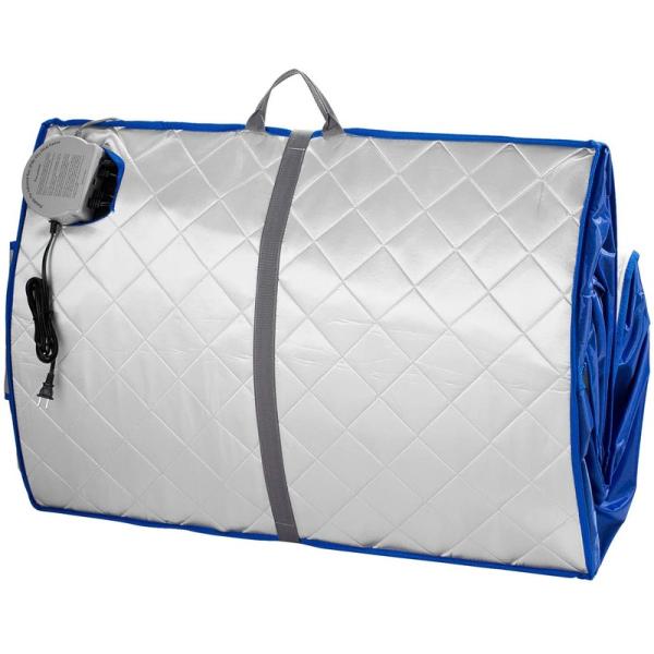 Modern FAR Infrared Negative IR Ion Portable Indoor Personal Spa Sauna with Air Ionizer Heating Foot Pad and Chair Timer