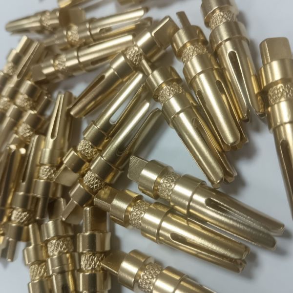 Customized H62 Brass Roller Groove Cnc Milling Connector Spare Parts