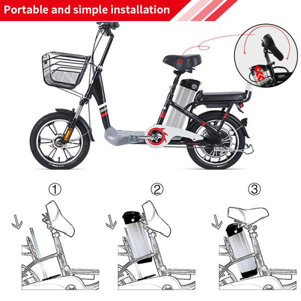 Deep Cycle 48V 17.5Ah Lithium Ion Battery Pack For Electric Bike