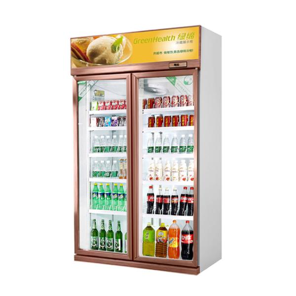 Commercial Double Door Economy Refrigerated Beverage Display Freezer