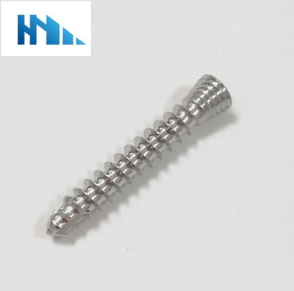 Titanium Medical Equipment Parts Bone Screws Cnc Turning Corrosion Resistant