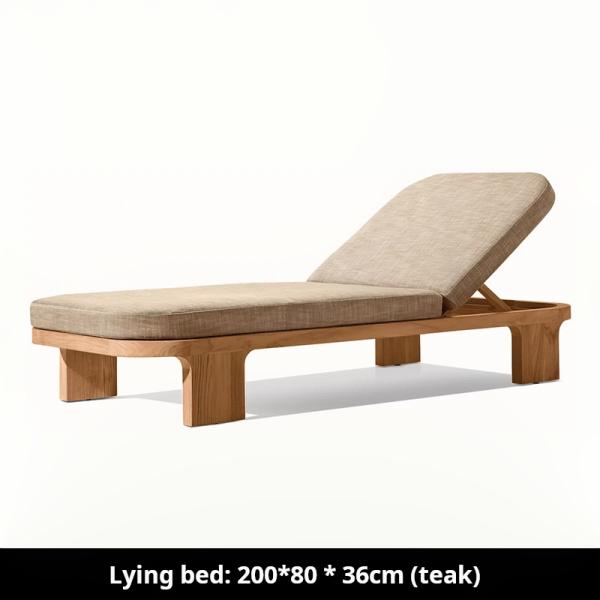 High End Nordic Garden Rust-proof Teak Sofa Set For Outdoor Villa Resort Furniture