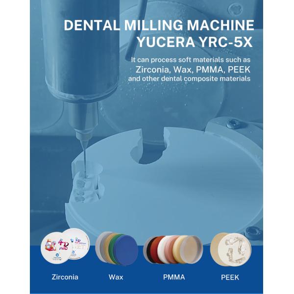 YUCERA YRC-5X 5-Axis Dental Milling Machine 60,000rpm 10-Tool Capacity