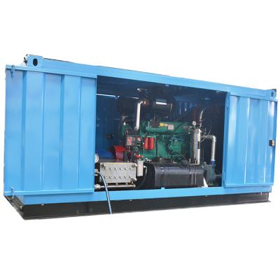 Equipo de hidro-chorro de alta presión con motor diésel 700bar-1500bar