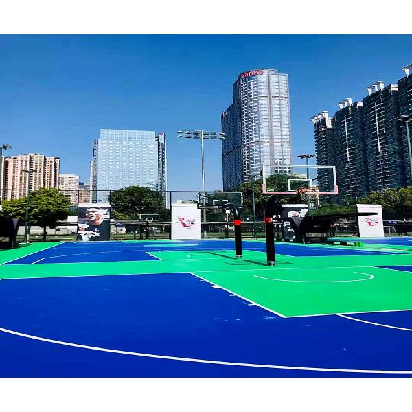 RoHS Cork Synthetic Basketball Court Flooring Wood Grain