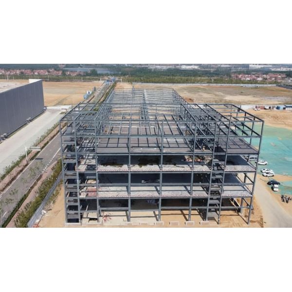 Storage Metal Frame Light Sandwich Panel Prefab Building Structure Paint Galvanized Steel Construction Warehouse