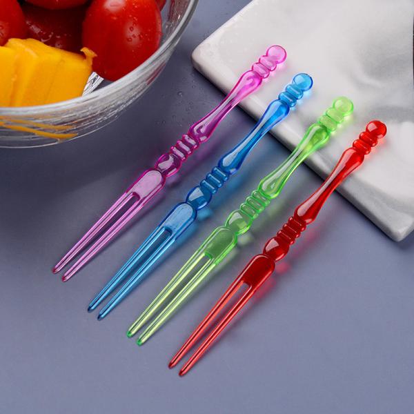 Food Grade Small Plastic Forks For Fruit Wrapped Plastic Forks
