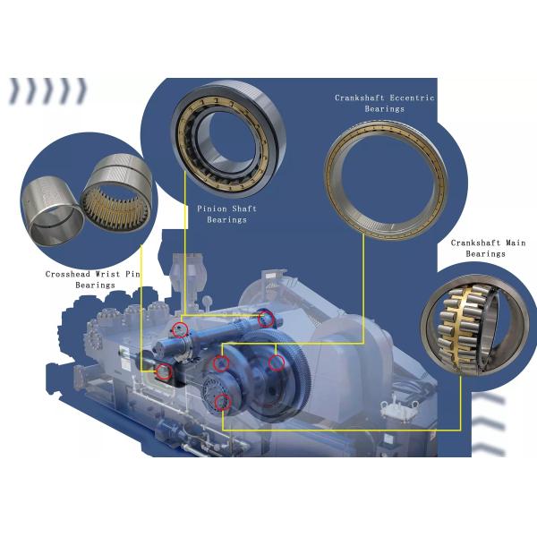 Chrome Steel Oilfield Bearings Mud Pump Pinion Bearing O - 1357 - B