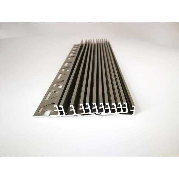 Anodized Nickel Aluminum L Trim 25mm Tile Trim For Hotel