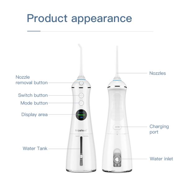 Один переключатель Nicefeel Handheld устное Irrigator кнопки 6 режимов опционных