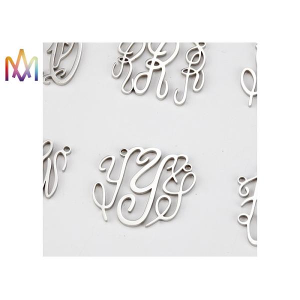 Baroque Style A-Z Alphabet Hollow SS DIY Metal Charms