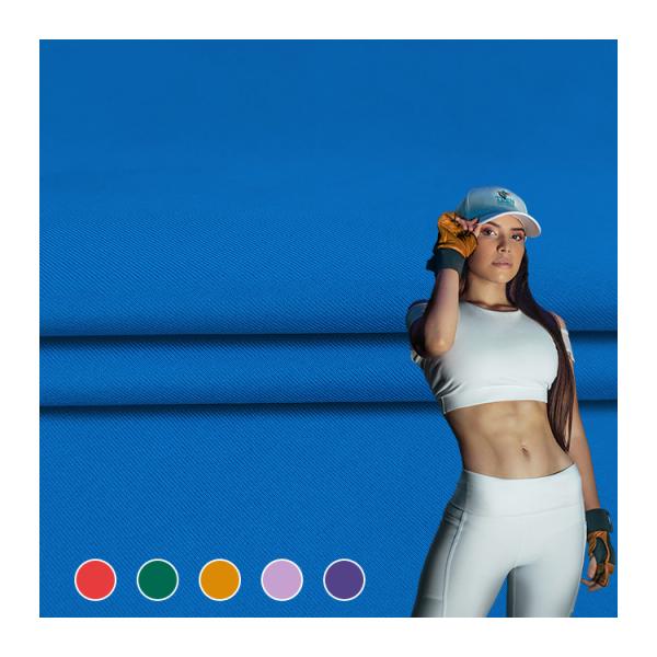 Custom Design Solid Knitted Fabric Micro Polyester Spandex Material Swimwear Fabric for Sale