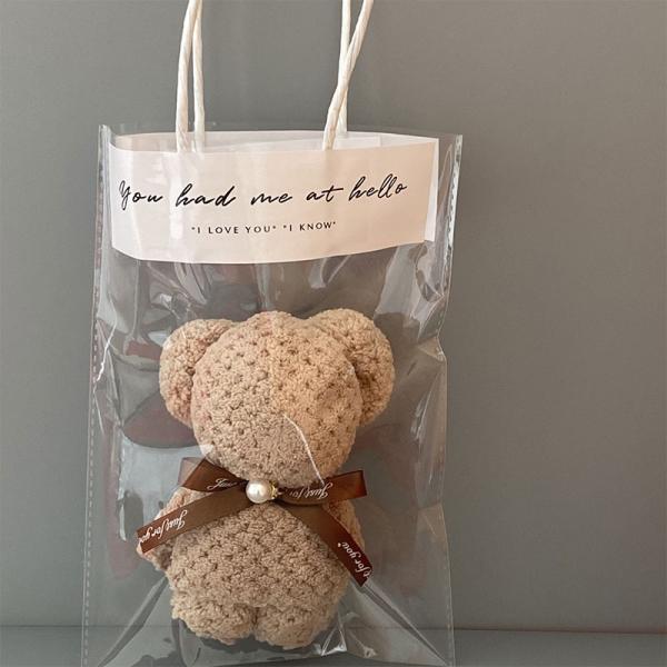 Toalla de oso de piña de color sólido linda conejito de forma de oso de coral lana de mano toalla para el hogar