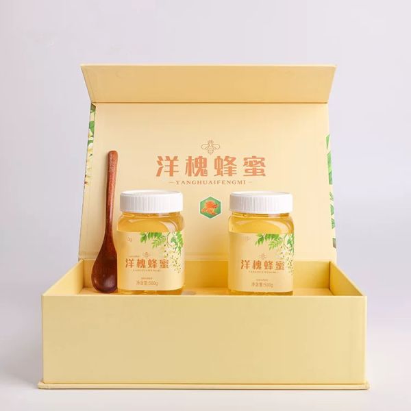 Custom Food Grade PET Plastic Container Dry Food Spices Nuts Candy Peanut Butter Honey Storage Jars with Flip Top Cap