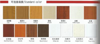 standard colors for PVC-MDF doors / solid wooden doors