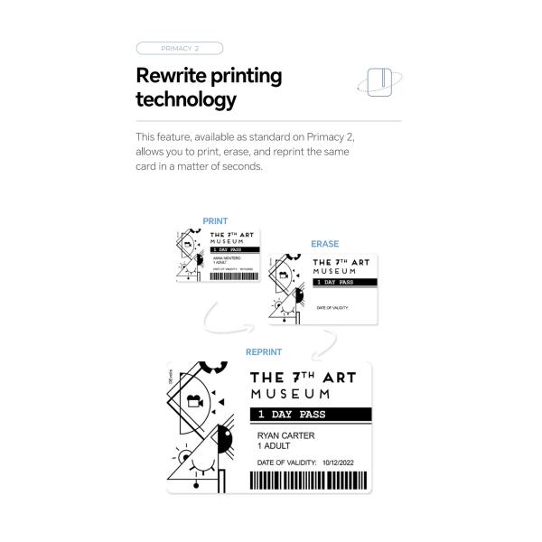 Противофальсификационный принтер из ПВХ для удостоверения личности