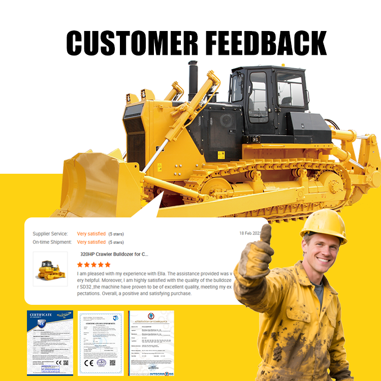 320HP Crawler Bulldozer with High Operating Efficiency and Heavy-Duty Chassis for Construction Projects
