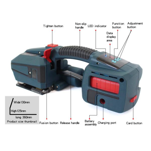 Electric Battery Powered Pp Belt And Pet Belt Strapping Tool