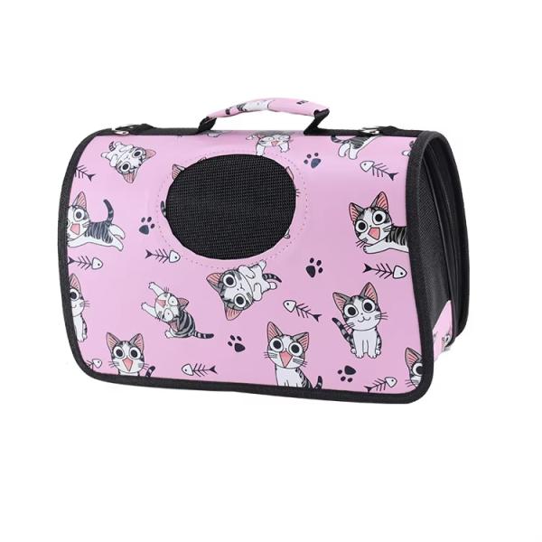 Single Shoulder Pet Carrier Bag Breathable Cat Travel Bags Portable