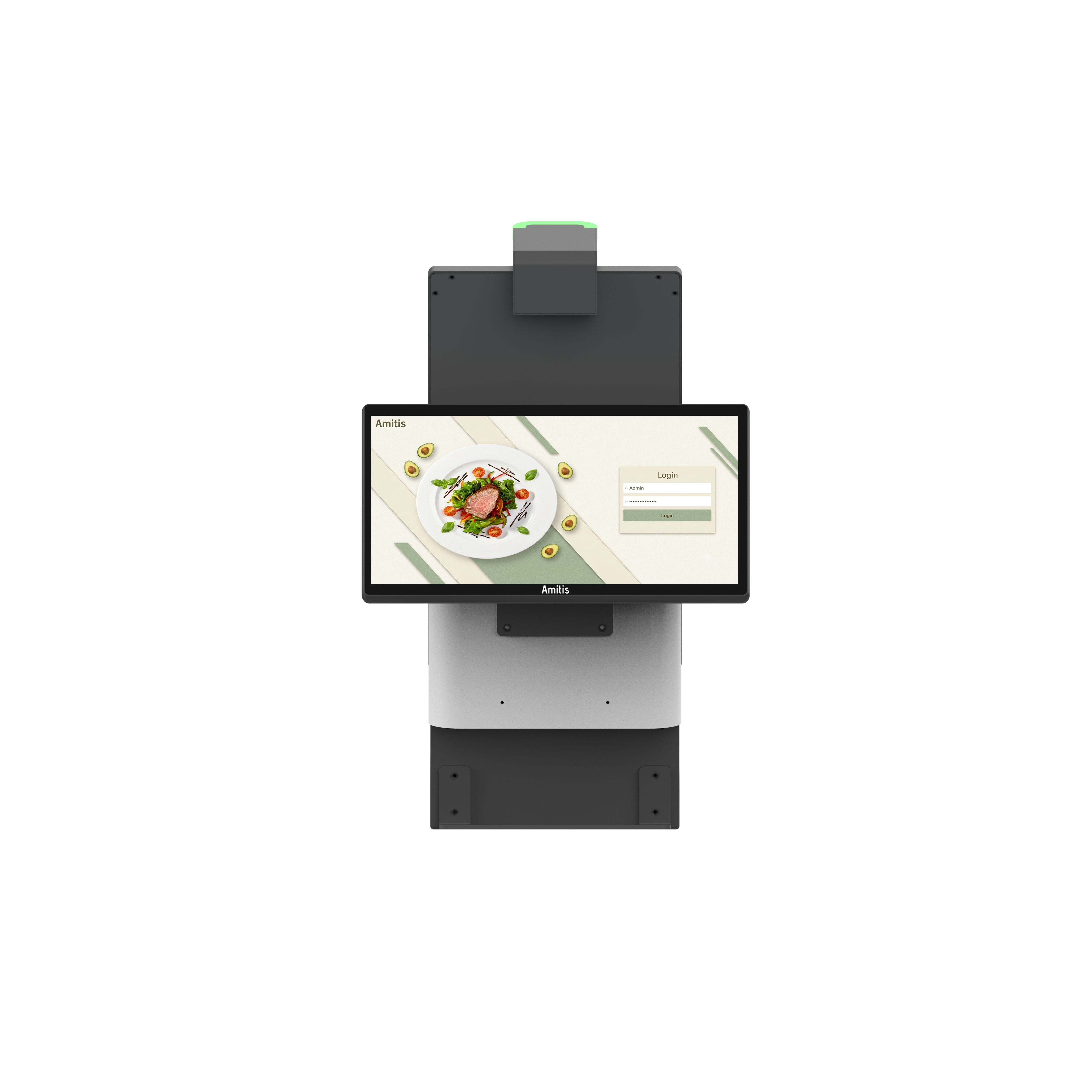 AK80 Enterprise Android Self Checkout Solutions Aluminum Alloy Digital Signage Kiosk