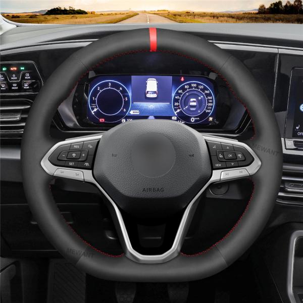 VW Golf 8 Passat Alltrack Passat Variant Atlas 2019-2020 Soft Suede Steering Wheel Cover