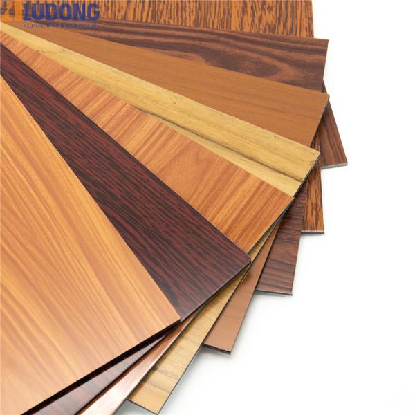 Top Quality 4x8 ft Wood Grain ACM PE Coating, Matte Finish, Easy Installation for Hotel TV Background Wall ISO 9001