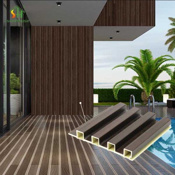 Great Wall Decorative WPC Panel for Interior Bamboo and Plastic Fluted Wall Panels for Living Room Decoration