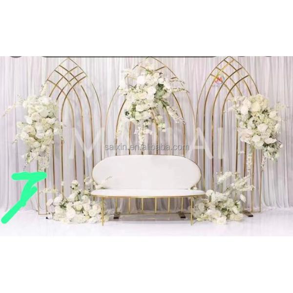 Фон декорации для свадебного приема церковь европейский стенд нержавеющей стали трубы полка