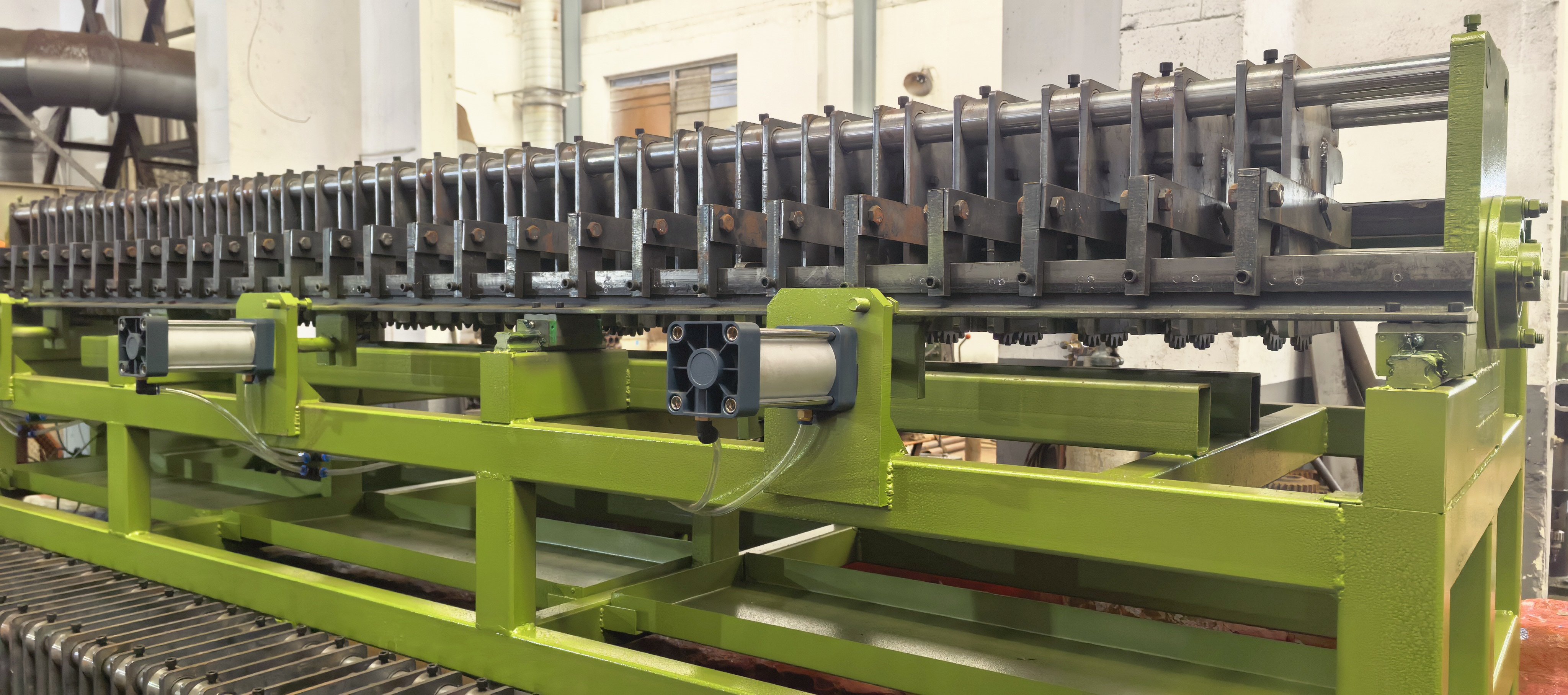 Gabion Basket Assembly Machine Gabion Box Mesh Cutting Winding Closing Equipment for Production