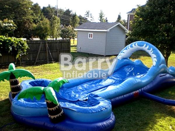 Jungle Lawn Inflatable Water Slides Coconut Tree Inflatable  For Kids