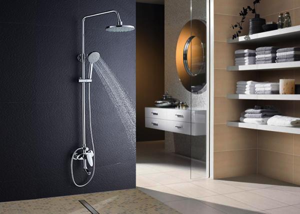 Wall Mounted Bathtub Shower Fixtures , Shower Bath Set ROVATE With Metered Faucets