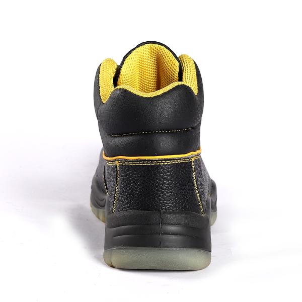 Comfortable EVA Insole Middle Cut Safety Shoes Heat Resistant Mesh Lining Material