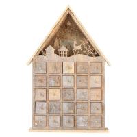 Décoration en bois de tiroir de Cabinet de calendrier de boîte-cadeau de Noël créatif de luxe