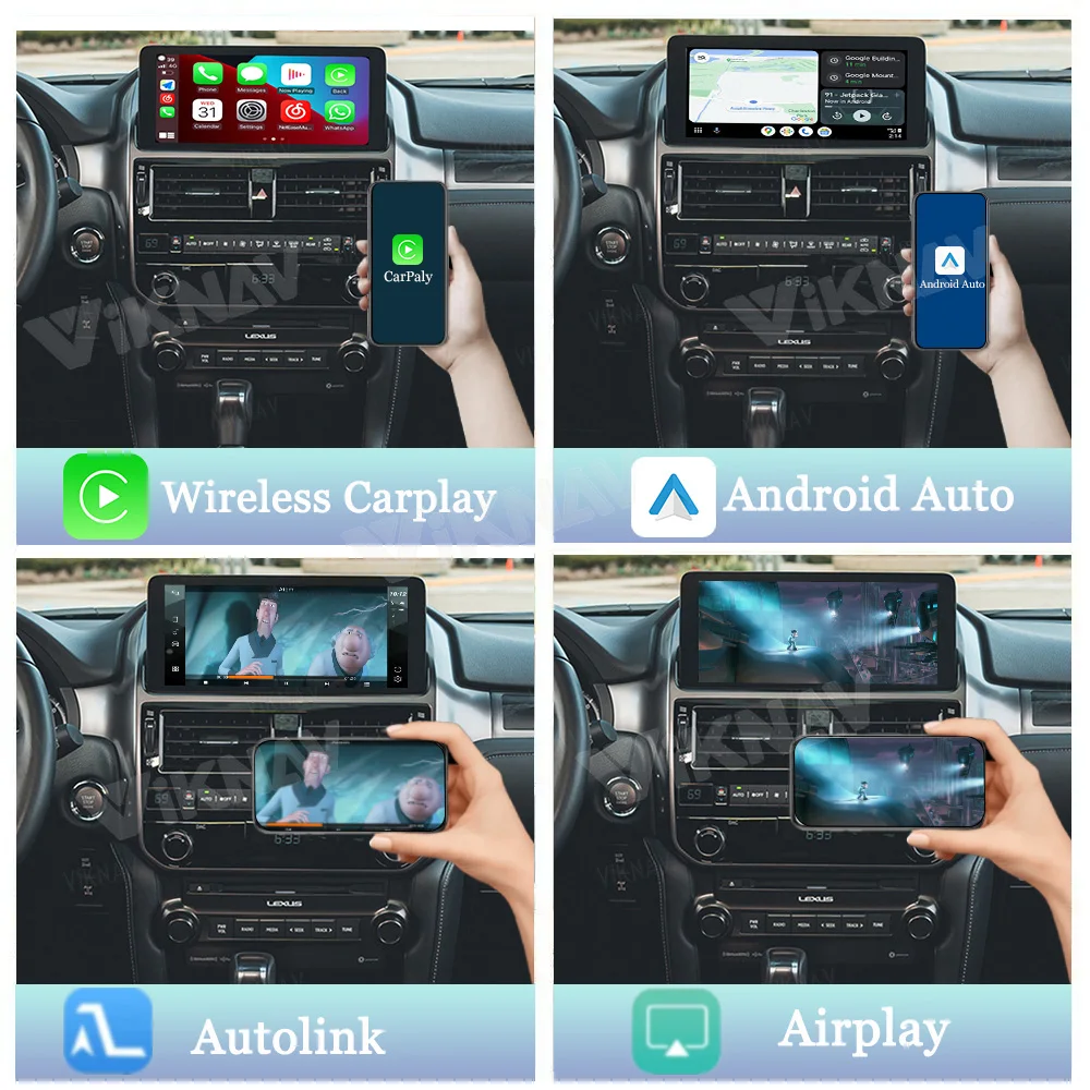 Viknav Linux Car Multimedia Interface Box для Lexus GX 2022 2023 Apple CarPlay