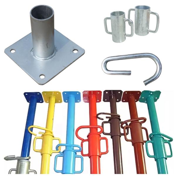 2026 Construction Formwork Temporary Structures Light Duty Prop Jack with Cup Nut