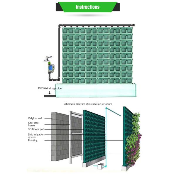 Wall Hanging Flowerpot Planter for Flower/Green Plant Vertical Display