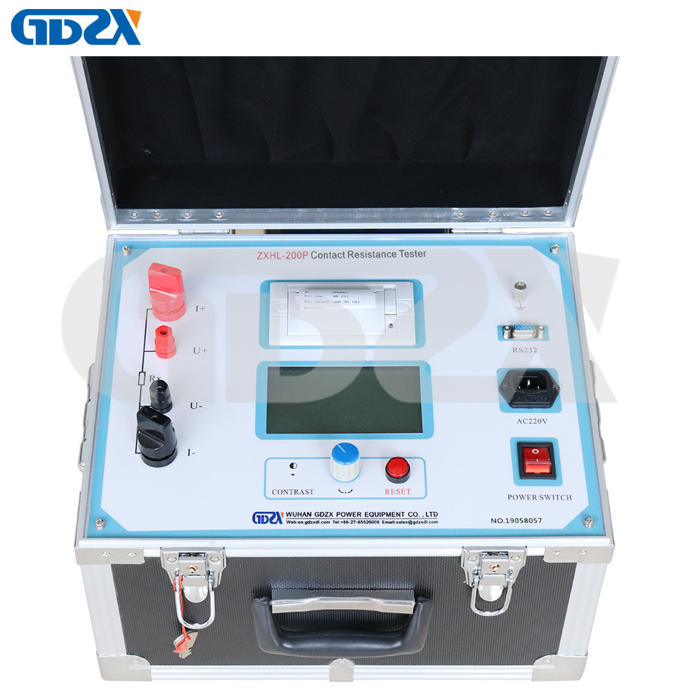 ZXHL-200P Loop And Contact Resistance Tester с испытательным током принтера 100A 200A