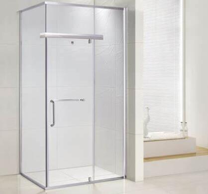 Aluminium Shower Room , Double Rail And Double Sliding Door , Temper Glass 8mm / 10mm