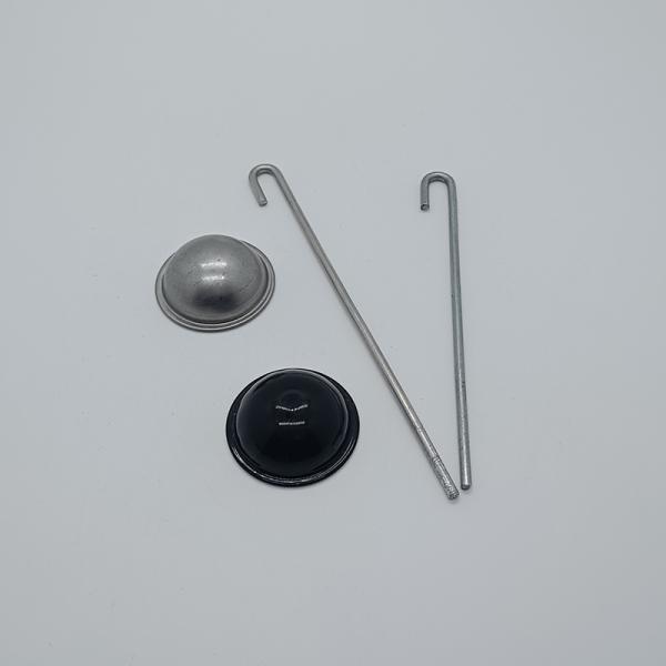 Aluminum Fastener With Self Locking Washer Solar Panel J Hook 4.7inch Mesh Clips For Pest Control Solar Panel