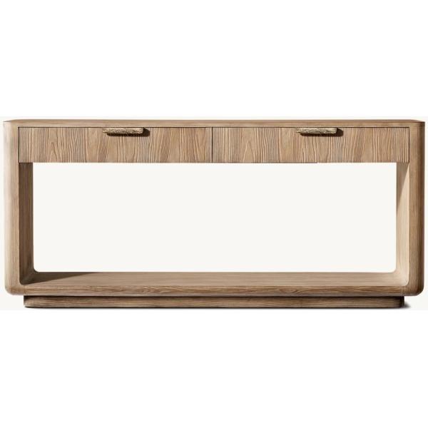 CT-006 Bedroom Modern Console Table Furniture With Roller Shutter Door Cabinet