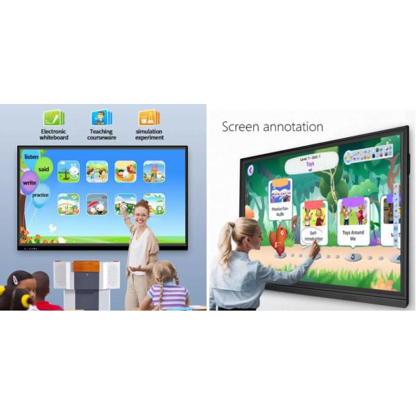 Умный класс электронное цифров взаимодействующее Whiteboard 86 дисплея LCD 100 дюймов