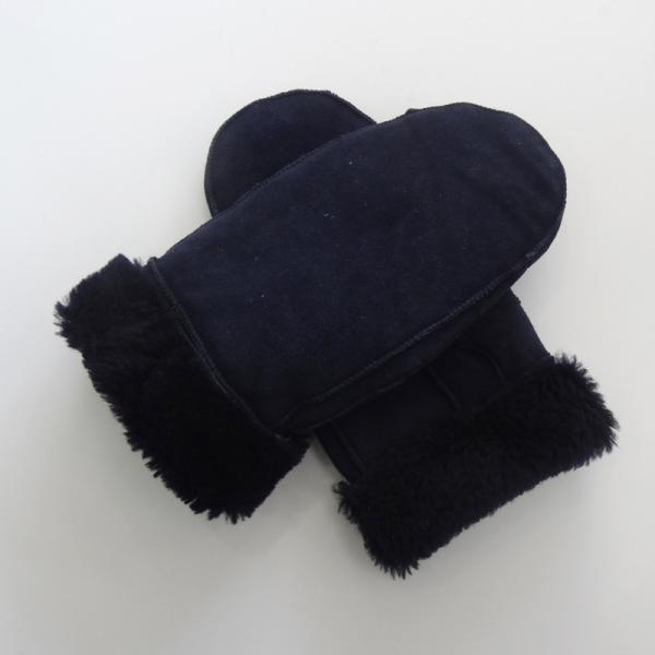 Superior quality sheepskin leather double face warm winter gloves mitten gloves