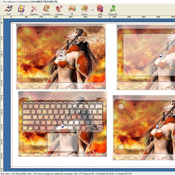 Машина для производства кожи для ноутбуков свободной резки DQ-LD