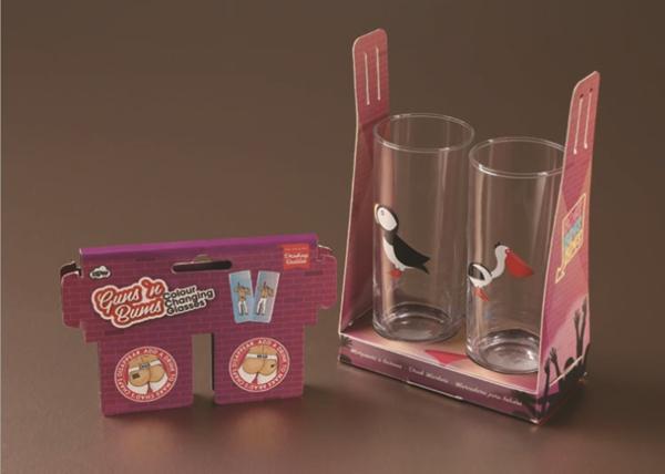 Logo Printed Branded Gift Boxes , Portable Cardboard Coffee Cup Holder 2 Cups - 6 Cups Available