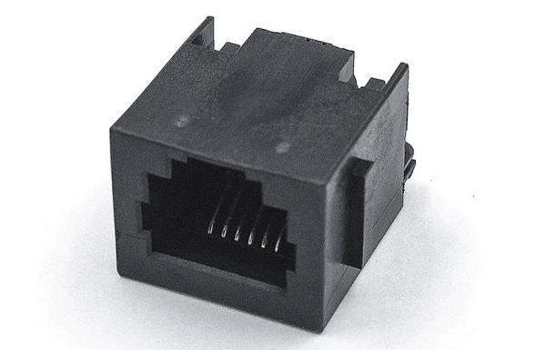 180 conector del grado Rj11 6p6c por negro del oído PBT sin el transformador TM52T511SBX1B
