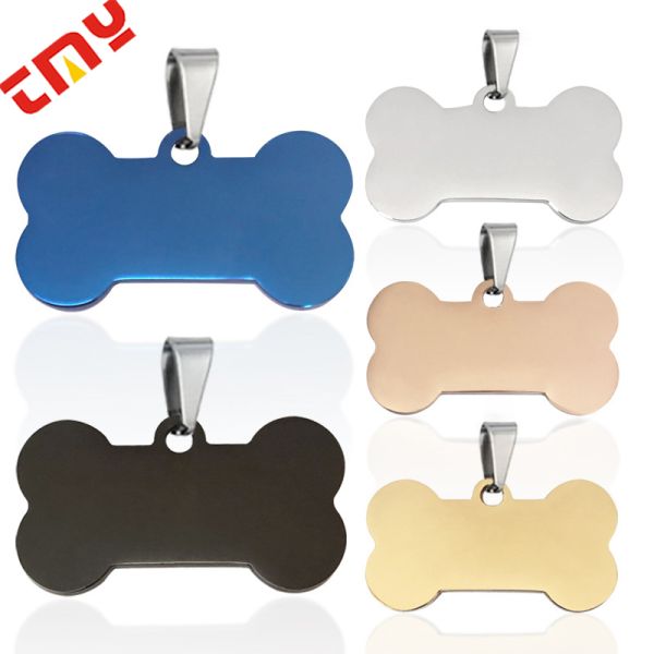 Custom Personalized Blank Metal Dog Tag With A Series Of Shapes Pendent For Laser Engraving And Printing