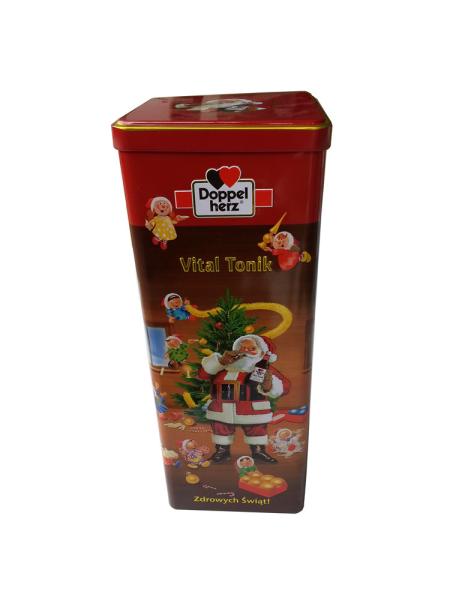 Quadrado relativo à promoção Tonik vital do recipiente da lata do metal para o empacotamento do vinho