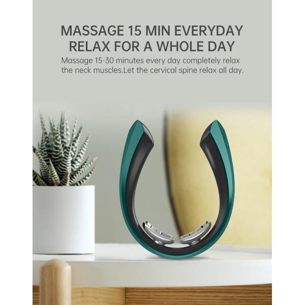 ИМП ульс 1A перезаряжаемые умного радиотелеграфа Massager шеи двойной