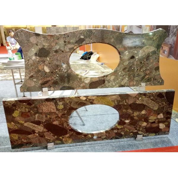 Отполированный товарный сорт Кунтертопс тщеты ванной комнаты мозаики/хонинговал